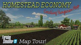 CRACKING ‘NEW’ MOD MAP “HOMESTEAD ECONOMY” TOUR! ON Farming Simulator 22 (Review) PS5.