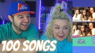 Little Mix Tries To Sing 100 Songs In 10 Minutes Challenge | COUPLE REACTION VIDEO