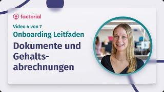 Dokumente und Gehaltsabrechnungen I Onboarding Leitfaden I Factorial HR