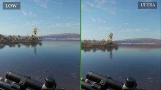 theHunter:Call of the Wild Low vs Ultra Graphics Comparison(PC 1080P 60FPS)