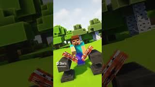 Herobrine Vs Blocks  #minecraft #shorts