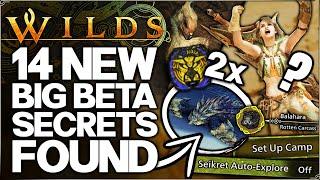 Monster Hunter Wilds Beta - 14+ Secrets & INSANE Details You Missed - DOUBLE REY DAU HUNT & More!