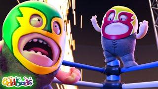 The Ninja Wrestling Show | Oddbods - Sports & Games Cartoons for Kids