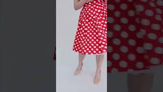 Ro Rox Meredith Vintage 1950s Red Polka Dot Swing Skirt