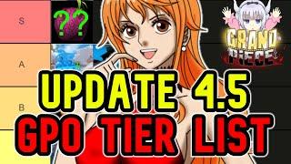 GPO Devil Fruit Tier List Update 4.5 Grand Piece Online What is the best Devil fruit?