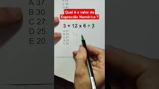 Expressão Numérica #edutuber #professordematematica #mathproblem #maths #amomatematica