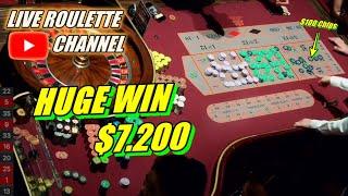  LIVE ROULETTE | HUGE WIN 7.200 In Las Vegas Casino  $100 Chips Inside Session  2025-06-20