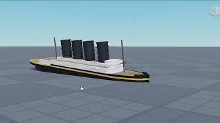 roblox lusitania sinks into baseplate in 18 seconds (animation)