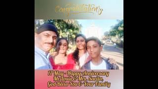17 May - Happy Anniversary Mr. Louis & Mrs. Sarita, God Bless You & Your Family