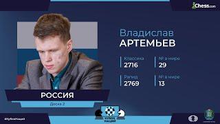 Кубок Наций ФИДЕ и Chess.com: Интервью с Владиславом Артемьевым.