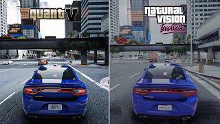 GTA V: QuantV vs NaturalVision Evolved - 4K Graphics Comparison - Ray Tracing PC Gameplay - 2021 MOD