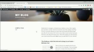 How to create One Page menu in Wordpress