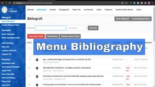 Tutorial Senayan Library Management System (SLiMS) 9 Bulian - Menu Bibliography