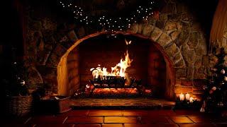 Cozy Christmas Fireplace  Crackling Fire Atmosphere with Burning Logs [No Music]