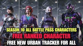 Season 10 All Battle Pass Characters | Free Ranked Character | Season 10 Free & Paid Characters Codm