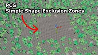 How To Create Basic Shape Exclusion Zones In PCG Volumes In UE 5