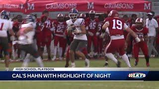 WLKY Highlight of the Night: CAL's Callan Hahn catches fumble, scores touchdown