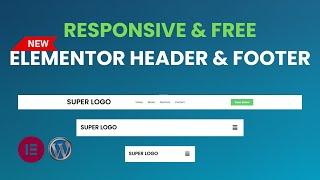 How to Create a Free Header in WordPress with Elementor Tutorial