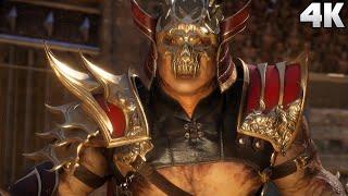 MK11 - Shao Kahn VS Kotal Kahn - Fight for the Throne - Game Scene 4K - MORTAL KOMBAT 11