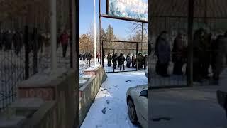 27.01.2021 ж.Панфилов р-н Кайыңды шаарынын мэрин  колдоо митинги өттү.