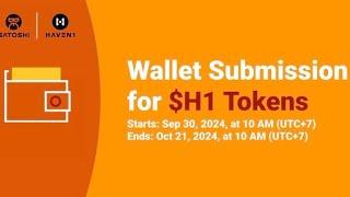 #Haven1 Withdrawal Guide | How to Link Withdraw Address to Satoshi for withdrawal of H1 #satoshi