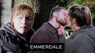 Lydia Catches Joe And Dawn Kissing | Emmerdale