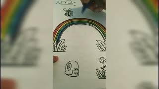 Drawing rainbow /Рисую радугу 