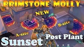 NEW Top 15 Sunset Brimstone Post Plant Lineups | Brimstone Lineups Sunset | Valorant Tips & Tricks