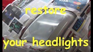 DIY guide - Cheap permanent headlight restoration