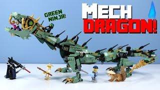 LEGO The Ninjago Movie Green Ninja Mech Dragon Speed Build Review 70612