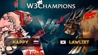 Happy (UD) vs Lawliet (NE) W3Champions 6 1/2 с Майкером и Абвером