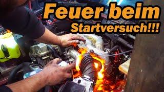 Feuer nach Motorstart  versuch!!! E36 Zylinderkopfdichtung WECHSEL = Motorschaden?  #MRDOIT