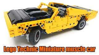 [TC18] Lego Technic Miniature muscle car with suspension and 4 speed gearbox