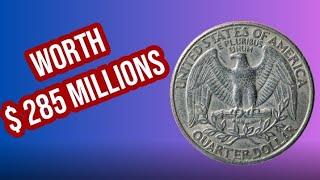 Top 10 Most Expensive Quarter Dollar Coins Ever Sold: Quarter Coins Worth  Money in dollars $!