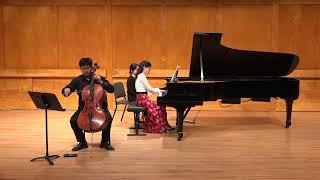 Zhihao Wu, cello, performs Rachmaninoff Sonata for Piano and Cello in G minor, D. 821 - DMA recital