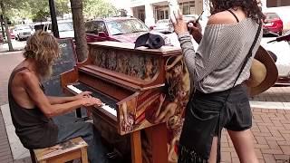 Homeless walked up to the piano ... and the magic began!