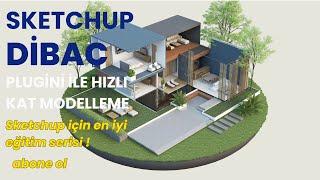 Sketchup Dibac Plugini ile Hızlı Kat Modelleme 21