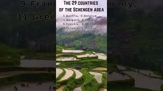 The 29 countries of the Schengen area 2024 #shorts #youtubeshorts #croatia #shengenvisa