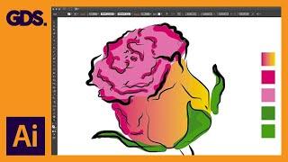 The Blob brush tool & Eraser tool in Adobe Illustrator Ep11/19 [Adobe Illustrator for Beginners]