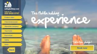 Sailing Holidays Video - Main Menu - Flotilla Holidays in Greece