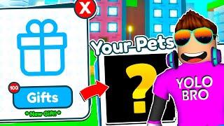 В ШОКЕ ОТ 100 ПОДАРКОВ ПОДПИСЧИКОВ В PET SIMULATOR X В РОБЛОКС! ROBLOX