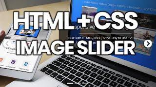 HTML & CSS Image Slider with Bootstrap 4 - Responsive Carousel with Content