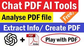 How to Use ChatPDF to Quickly Summarize and Extract Information from PDF file | #chatpdf