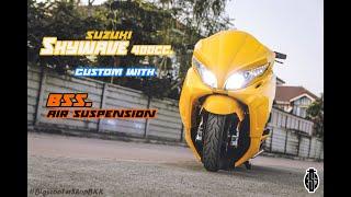 SUZUKI Skywave K7 400cc. custom with BSS. Air suspension