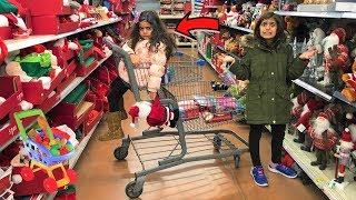 Kids Pretend play Shopping for Christmas Toys and Surprise!! funny video