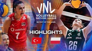 Türkiye  vs. Poland  - Highlights | Week 1 | Women's VNL 2025