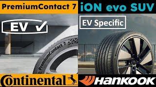 EV Ready vs EV Specific tires: Continental PremiumContact 7 vs Hankook iON evo SUV