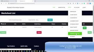 Student management system project in Hibernate