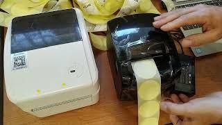 Печать круглых этикеток на Xprinter XP-365B и XP-420B