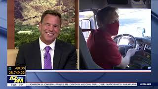 Reporter Tom Fergus gets behind the wheel at Roadmaster Drivers School